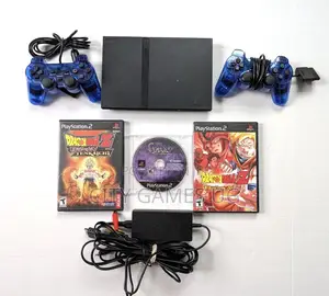 Sony Playstation 2 Console Full Set 2 Controllers Games