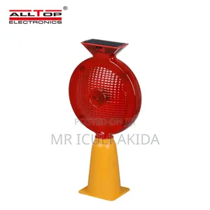 Solar-powered Led Traffic Cone Warning Light Fr Road,Construction Zone