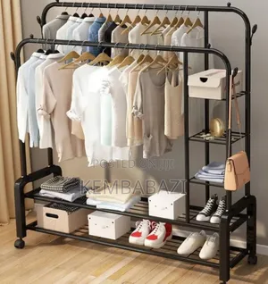 Heavy-Duty Metallic Garment Rack