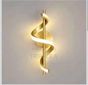 Gold Modern Elegant Spiral Wall Light