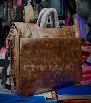 Leather Briefcase Messenger, Laptop, Business Bag