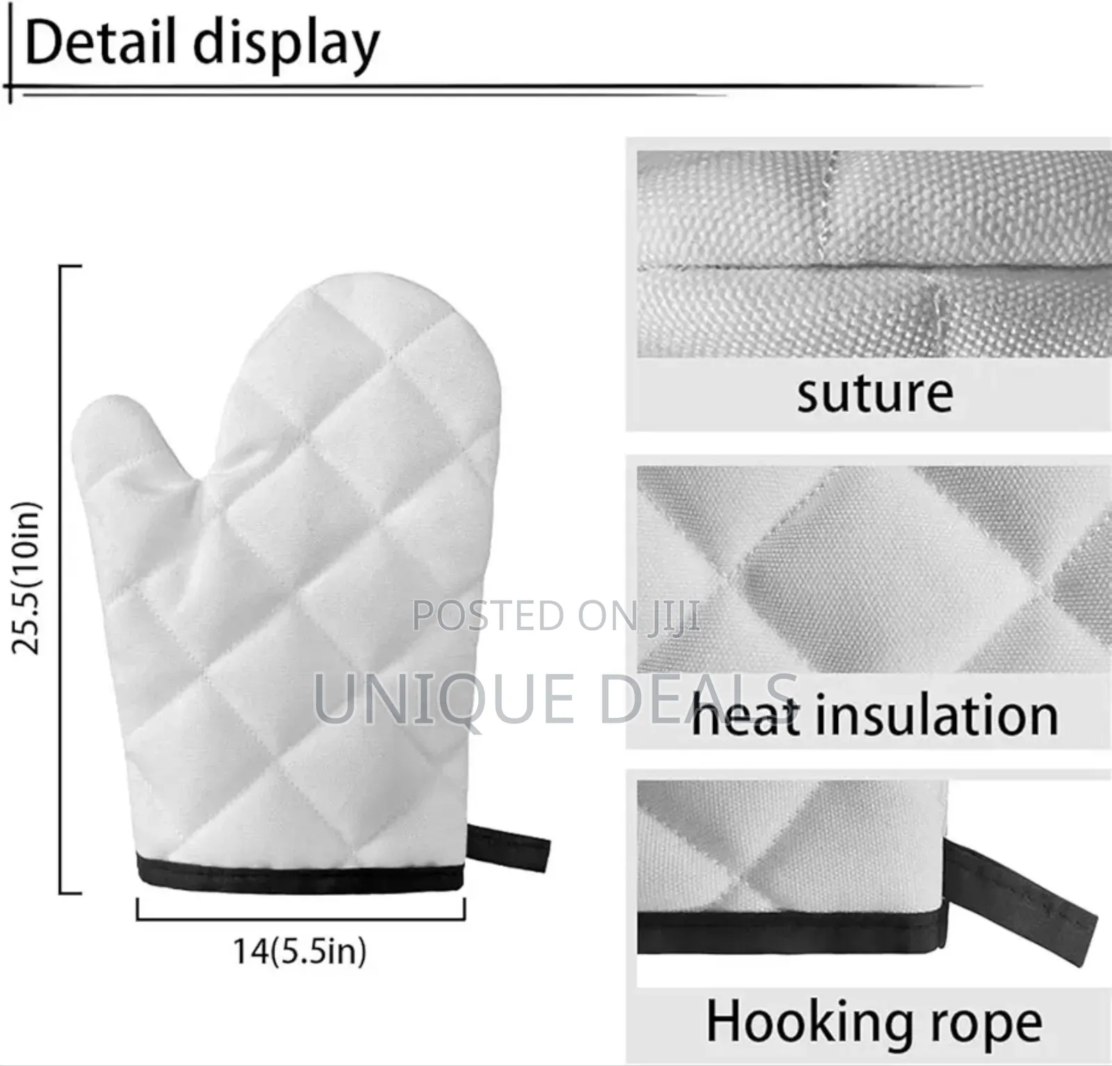 Lightweight Ovens Mitt Long Protection Hand for Heat Insulation
