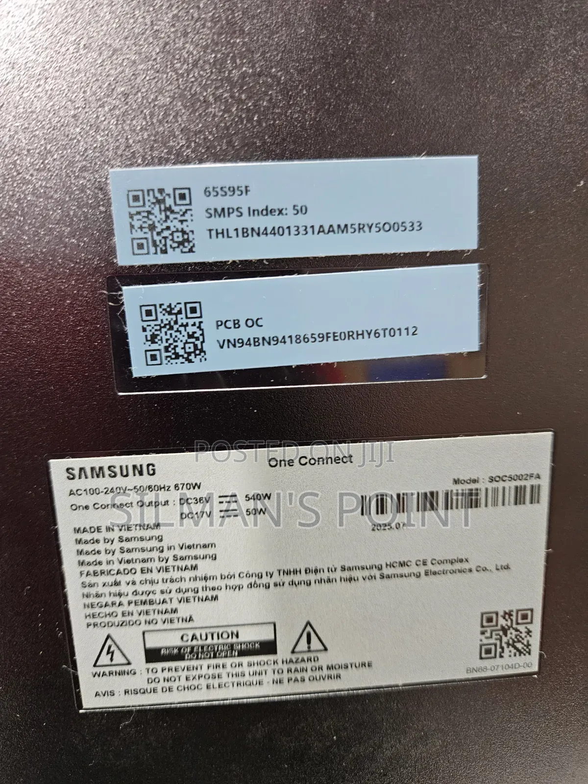 Samsung S95f Oled One Connect Box With Cable