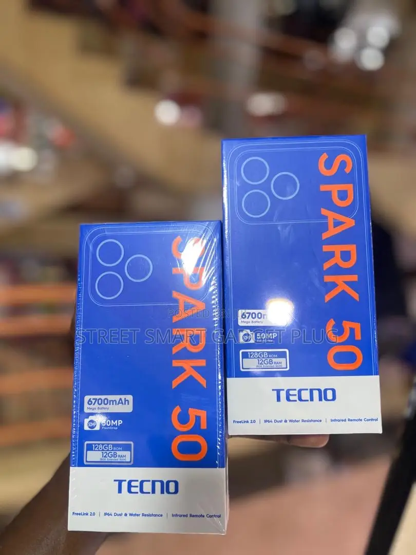 New Tecno Spark 50 128 GB Black