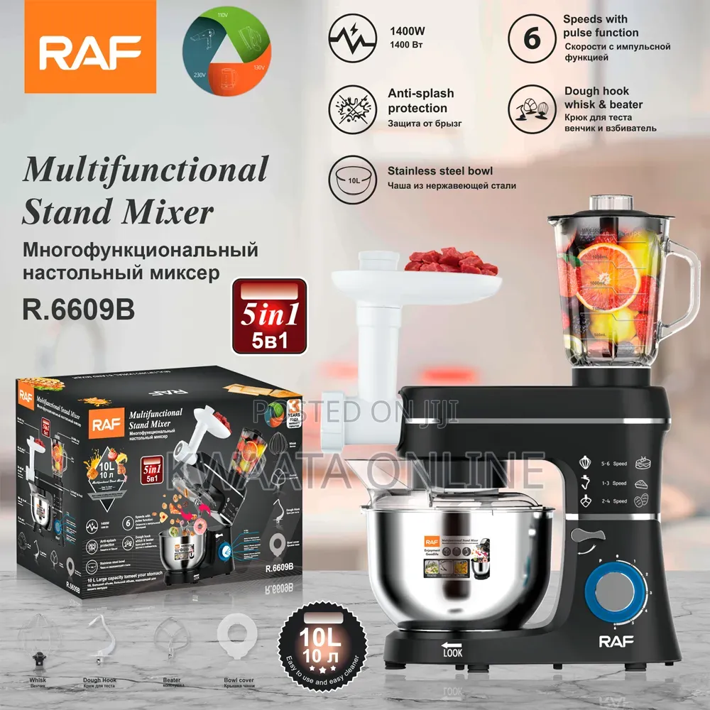 Raf Stand Mixer 10l, 5-in-1 Fermenta-Tion With Attachments