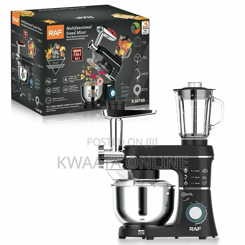 Raf Stand Mixer 10l, 5-in-1 Fermenta-Tion With Attachments