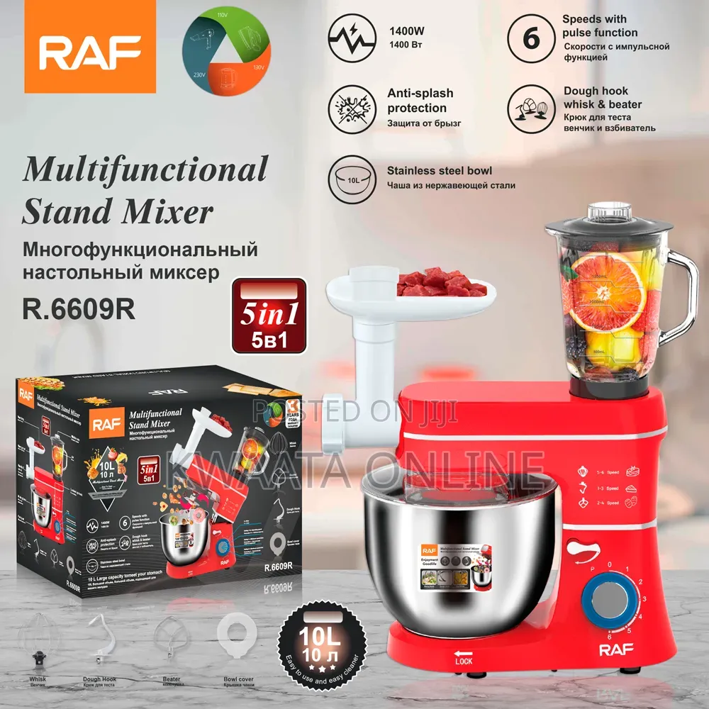 Raf Stand Mixer 10l, 5-in-1 Fermenta-Tion With Attachments