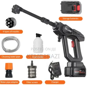 Portable Cordless High-pressure Car Washer Gun