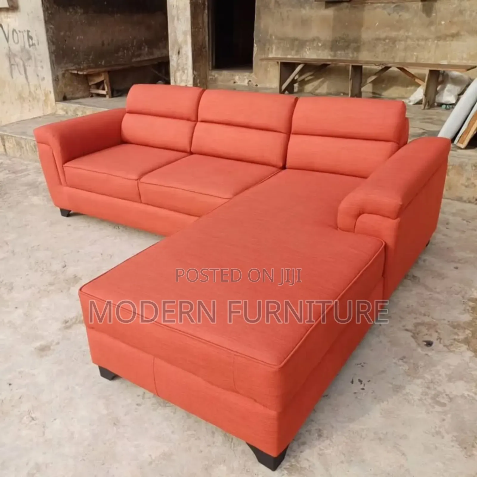 Sectioned L Sofa Set