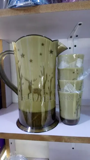 A Plastic Water Jug Set
