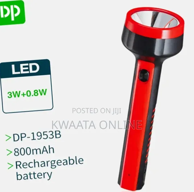 3w Rechargeable Portable Led Torch Flashlight Dp-1953b