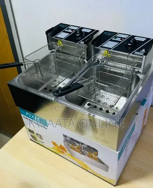 Pixel Commercial Deep Fryer, Double Baskets 6l Each,