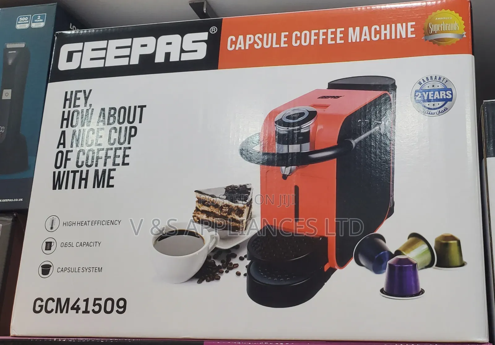 Geepas Capsule Coffee Machine