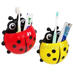 Ladybug Wall-Mounted Toothbrush Holder