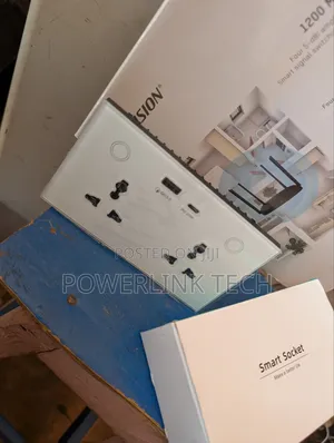 Smart Double Socket With Usb White