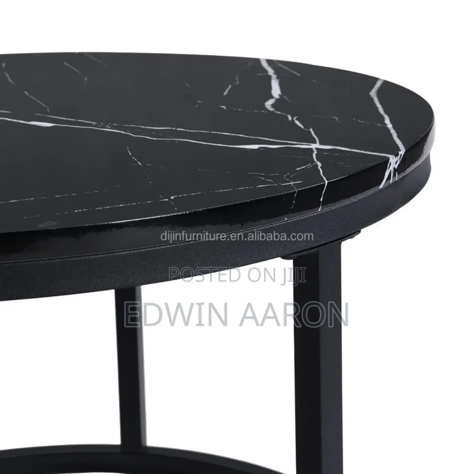 2pcs Marble Tampered Glass Centre Table Set