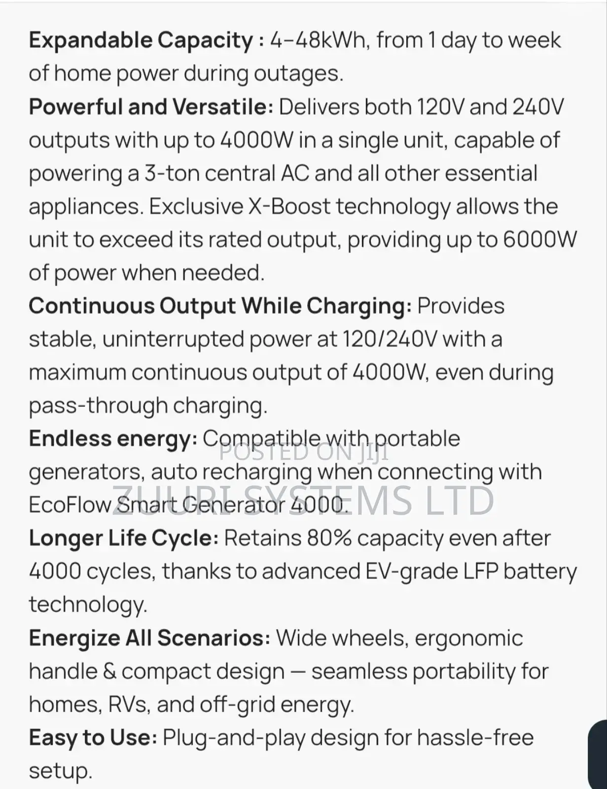 Ecoflow Delta Pro 3 Power Station 4000watts