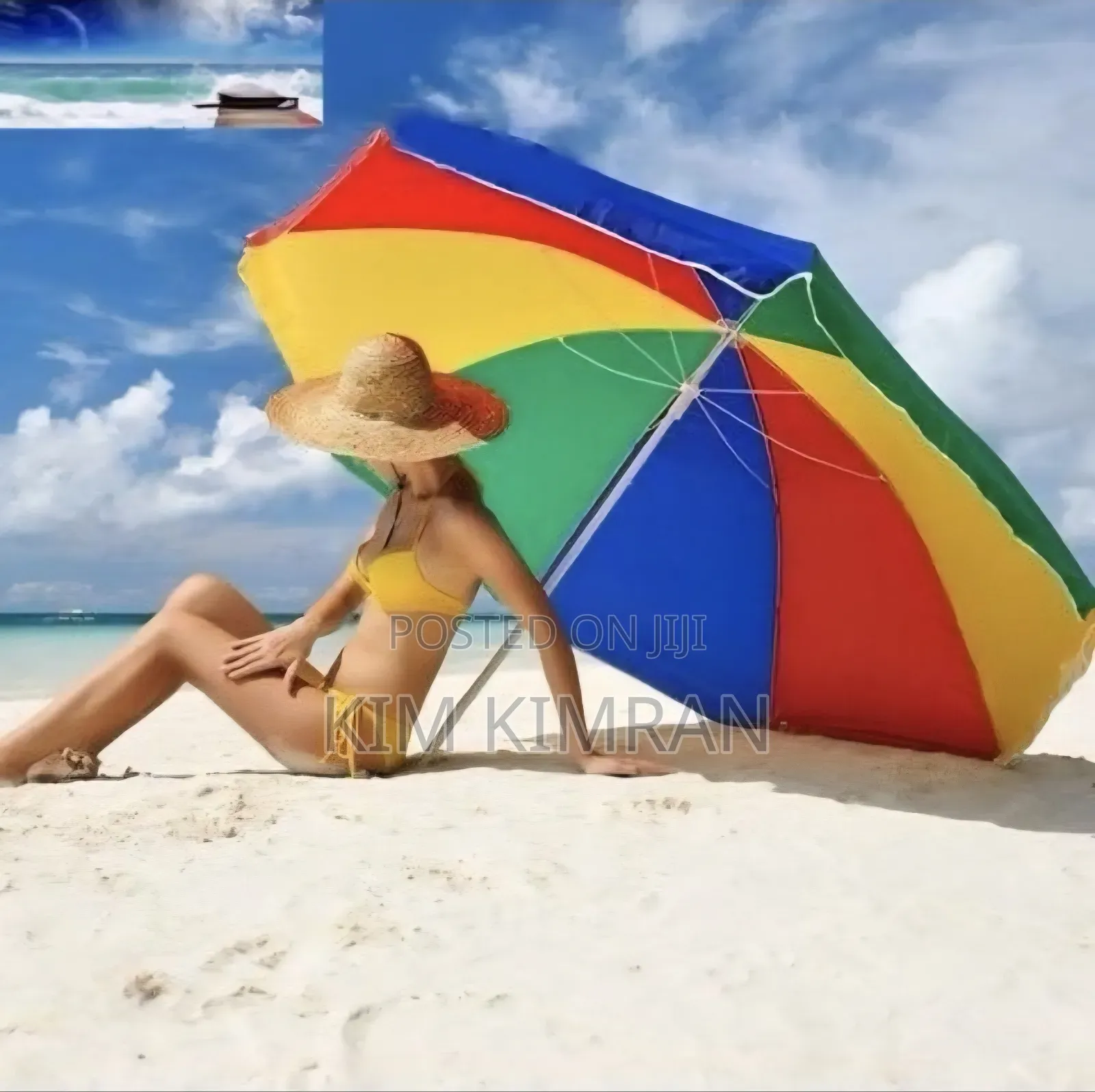 Hawkers/Beach Rainbow Color Umbrella