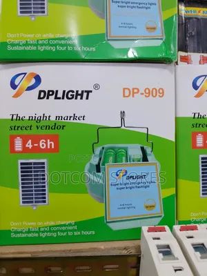 Dp-909 Dplight Solar Rechargeable Emergency Light and Flashlight.