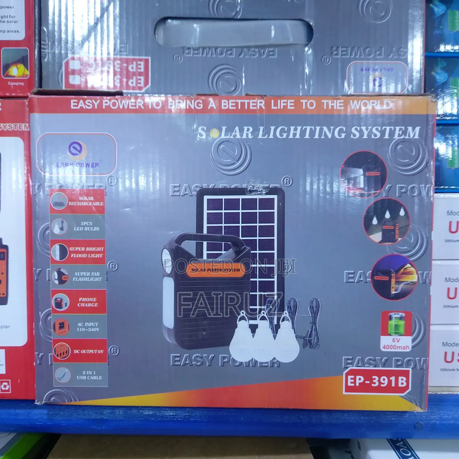 Solar Lighting System Easy Power 4000mah