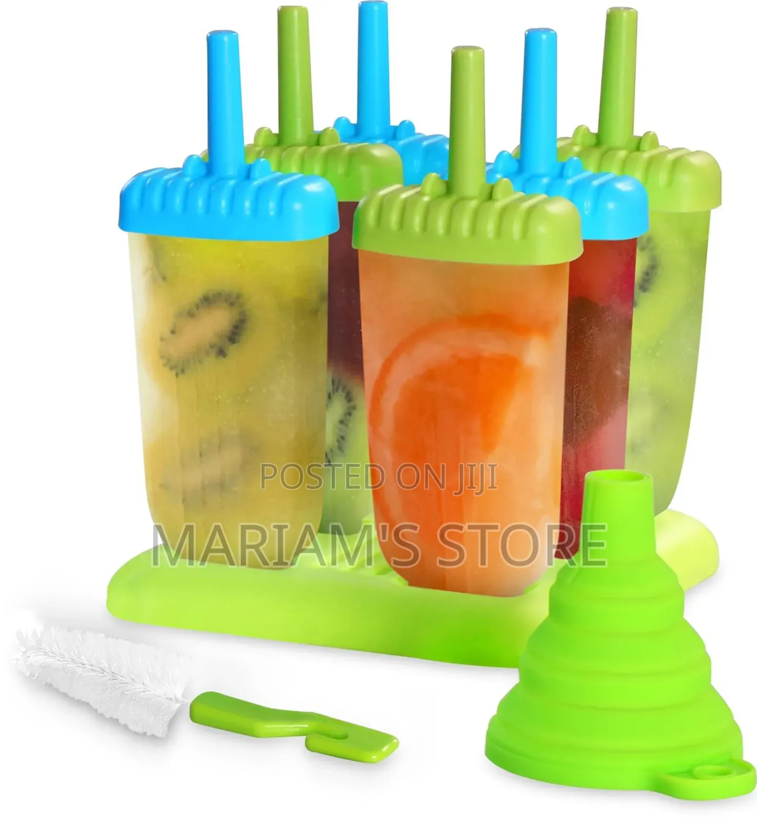 This Is A 6-pack Bpa-free Plastic Popsicle Ice Mold Maker Set.