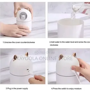 Mini 300ml Usb Cat Humidifer Aroma Oil Diffuser