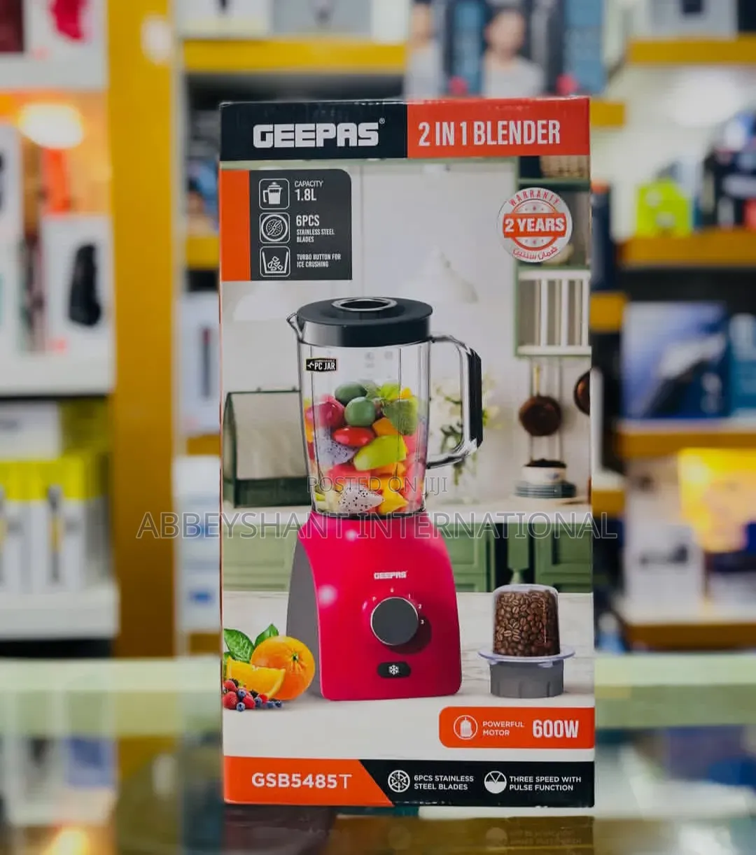 Stainless Steel Blades Geepas Blender