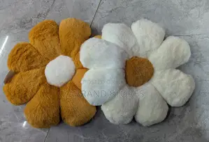 Plush Flower Throw Pillow