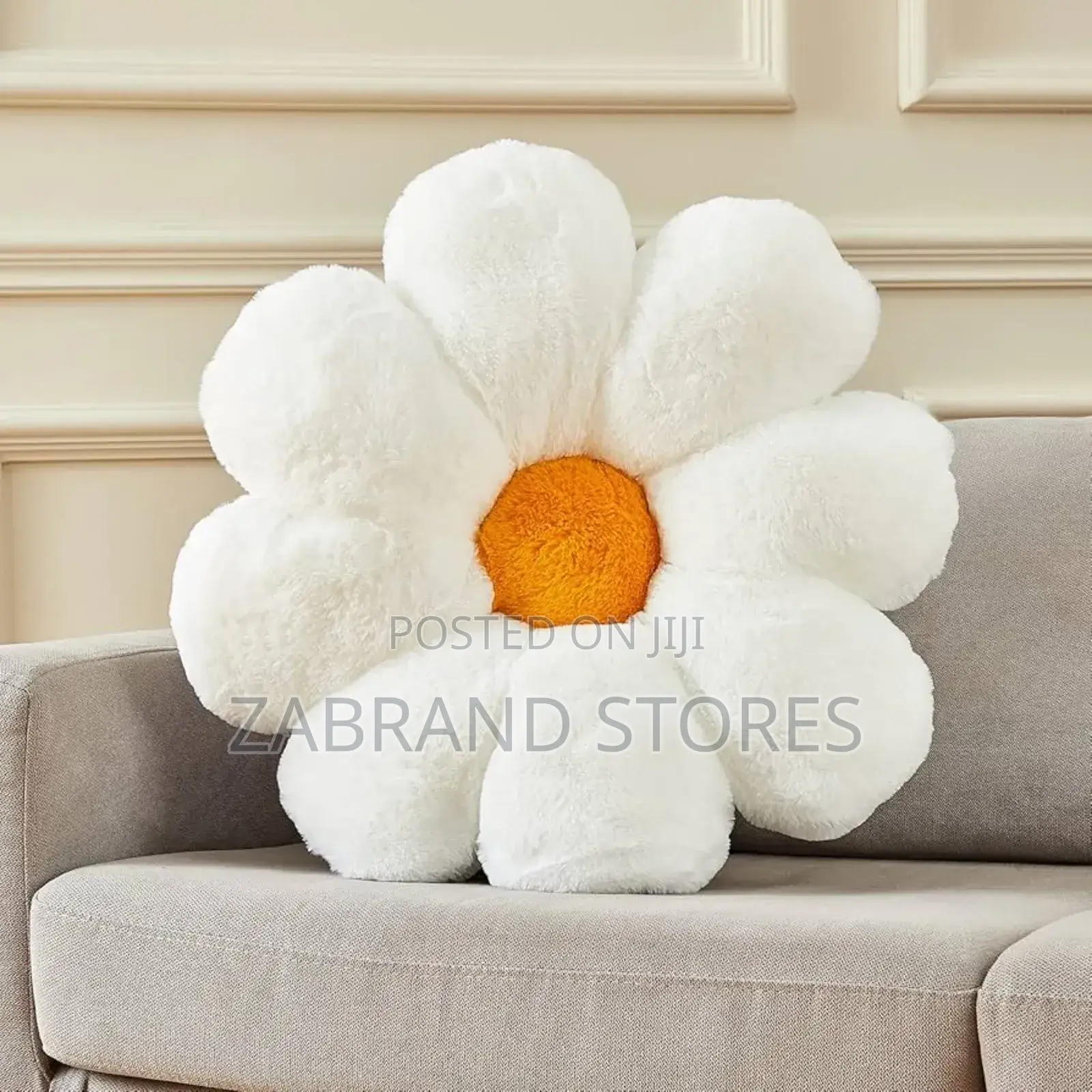 Plush Flower Throw Pillow