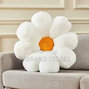 Plush Flower Throw Pillow