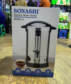 Sonashi 15l Electric Water Boiler - Stainless Steel Double Layer Body