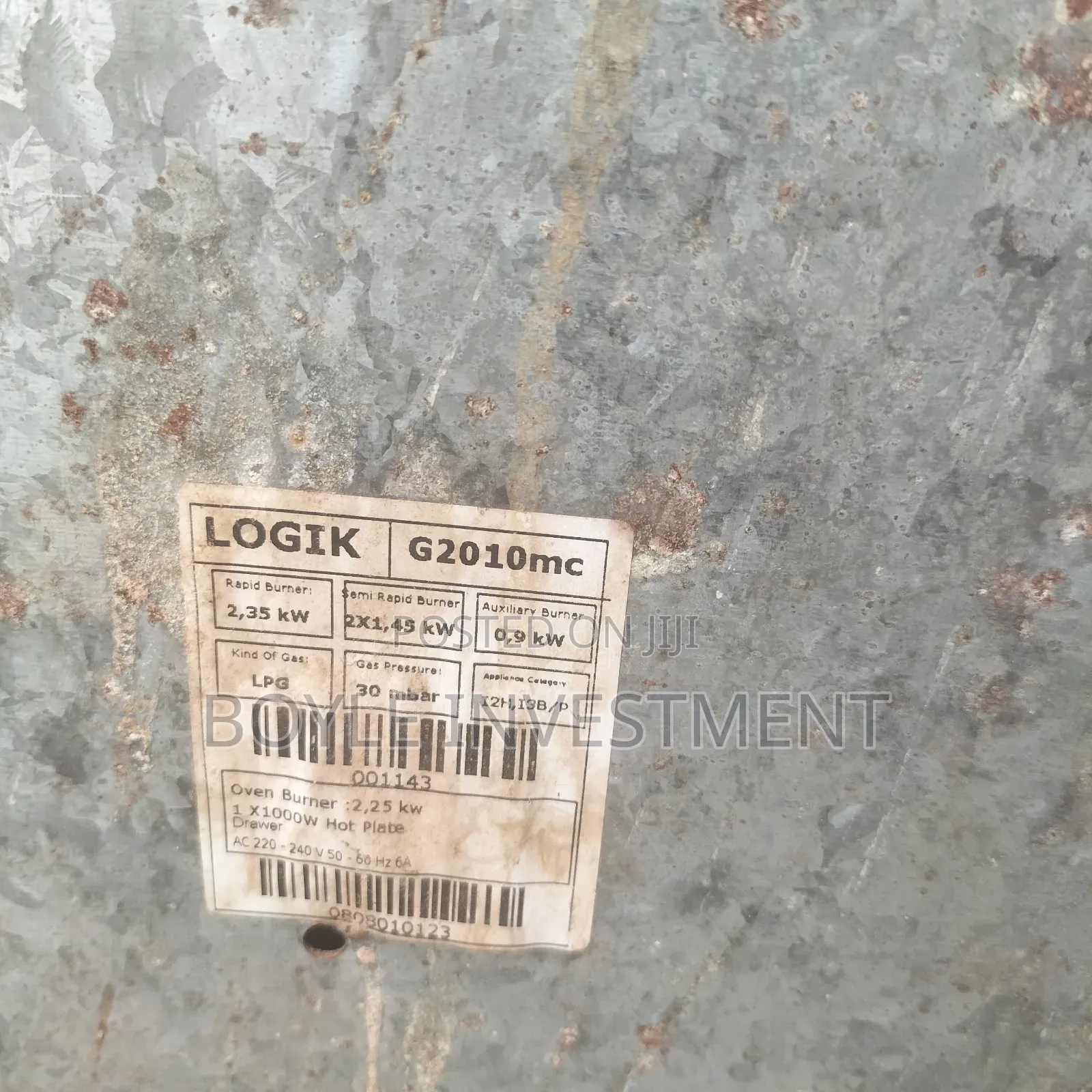 Used Logik Cooker G 2010 Mc