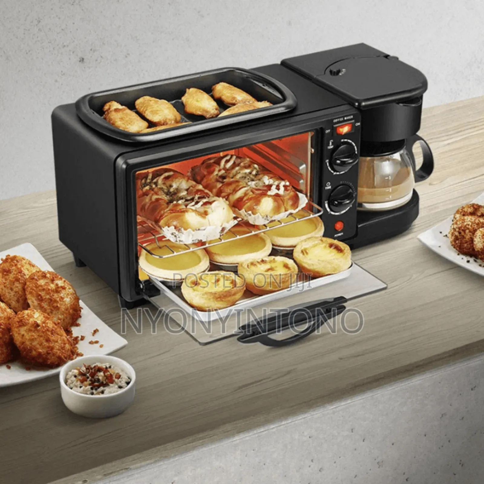 Raf 12liters 3 in 1 Breakfast Maker With Coffee Maker, Oven Toaster