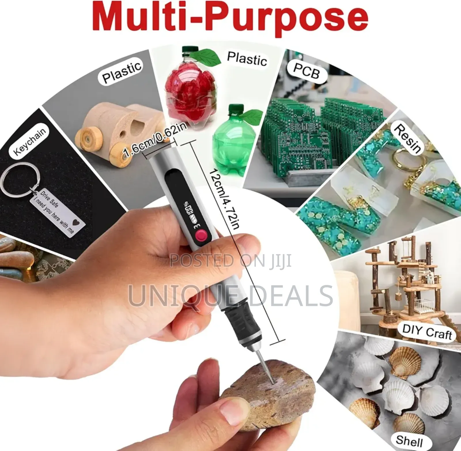 3-Speed Electric Mini Drill Pen, Rechargeable Diy Hand Drill
