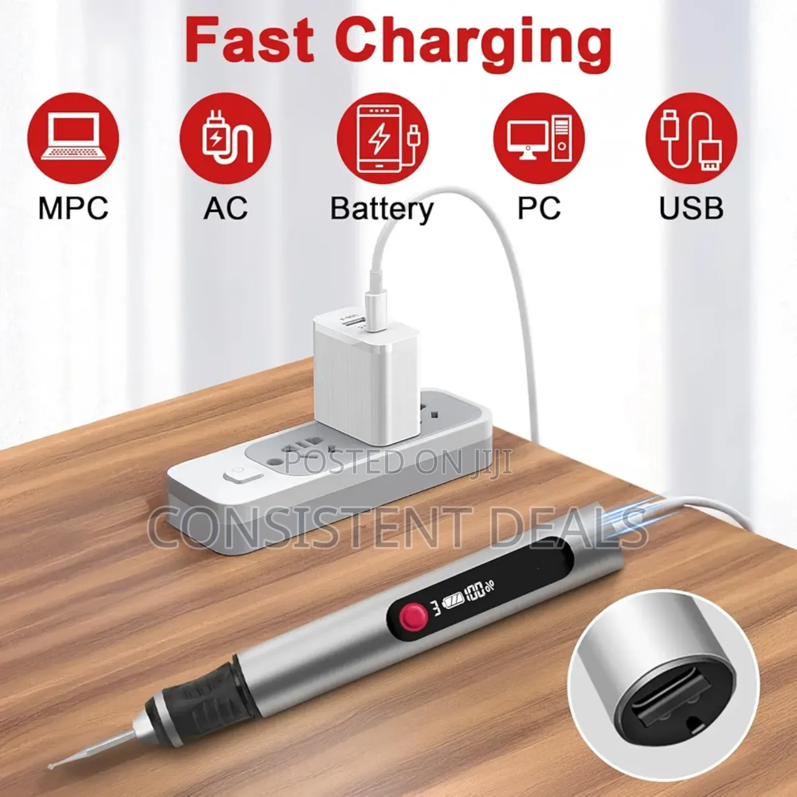 Rechargeable Professional Engraving Pen With Bits