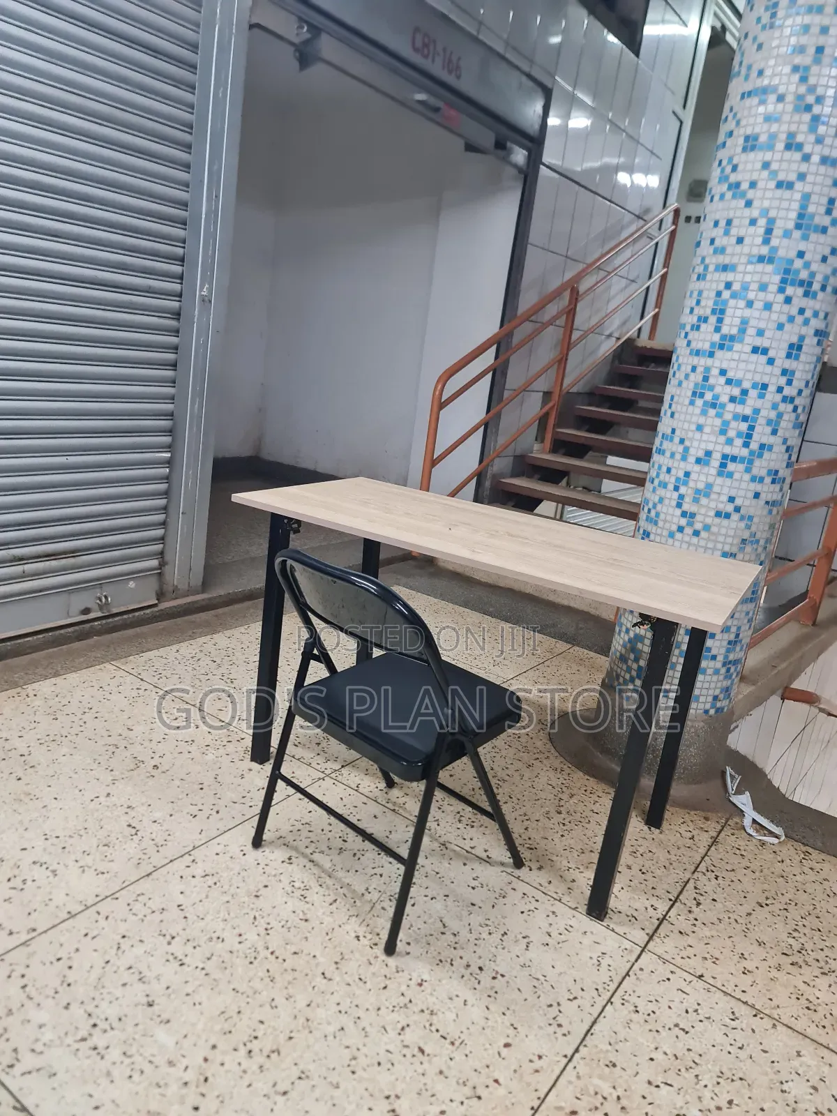 Modern Folding Office Table and Chair Set