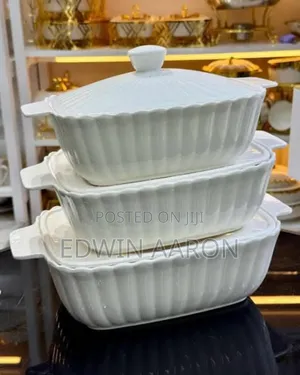 3pcs Serving Bowls - White