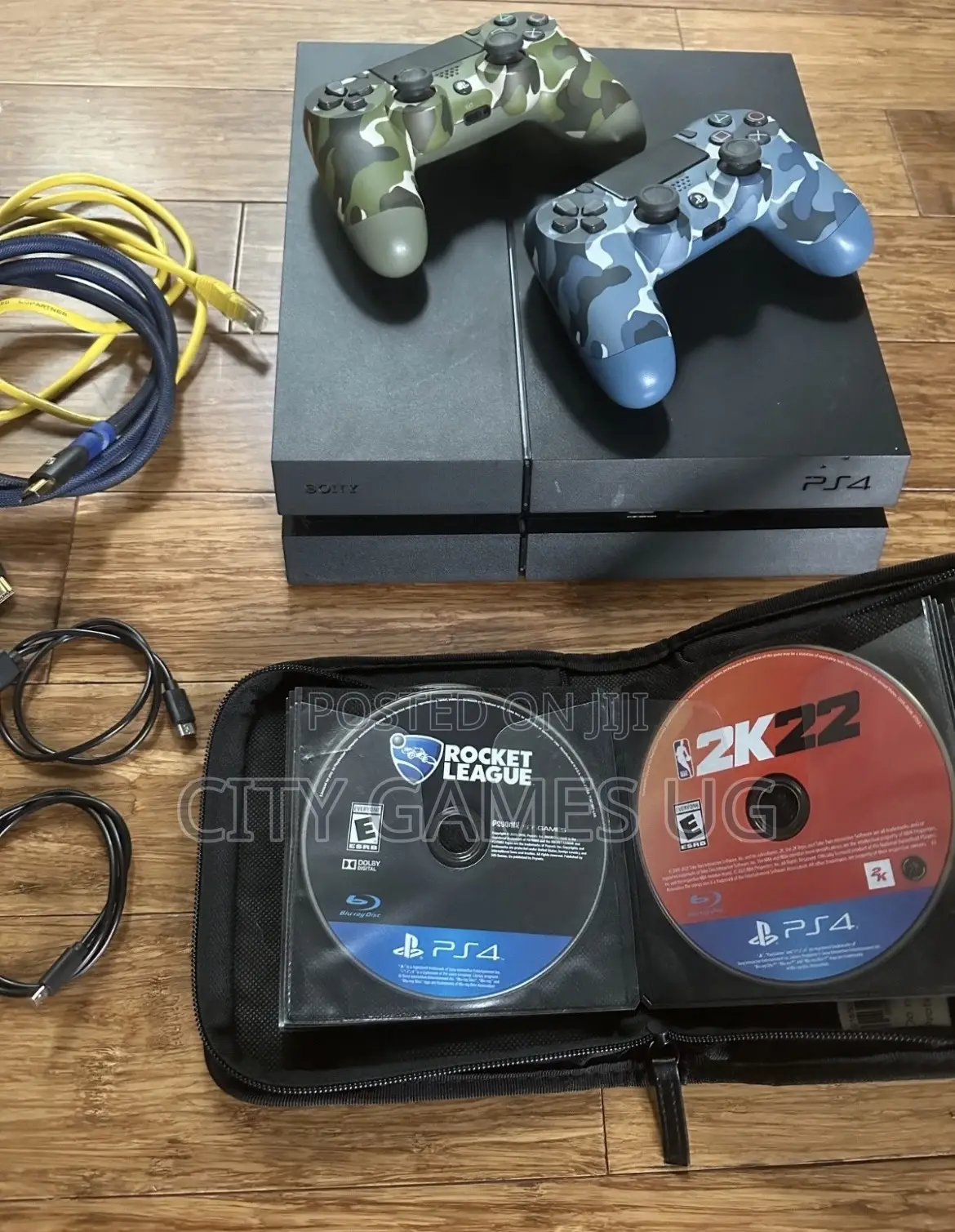 Sony Playstation 4 Console With 2 Controllers, 9 Games