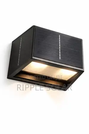 Led Solar Garden Wall Light Up Down Waterproof Modern Outdoor Lamp