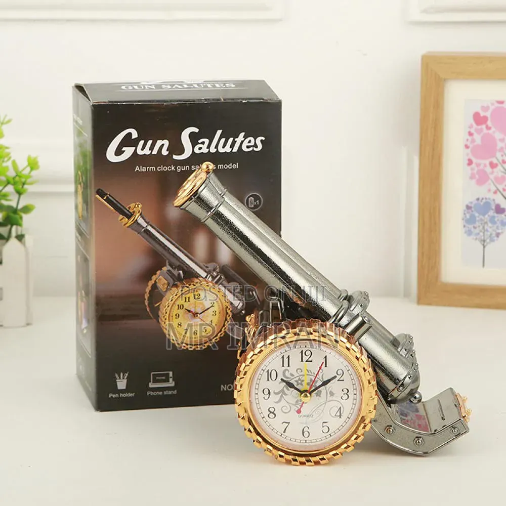 Multi-Functional Cannon-Shaped Alarm Clock