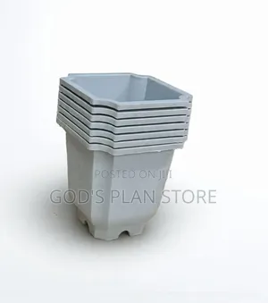 Mm 1215 Plastic Flower Pots Plastic Flower Pots Gray
