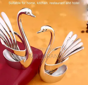 Swan-Shaped Cutlery Holder