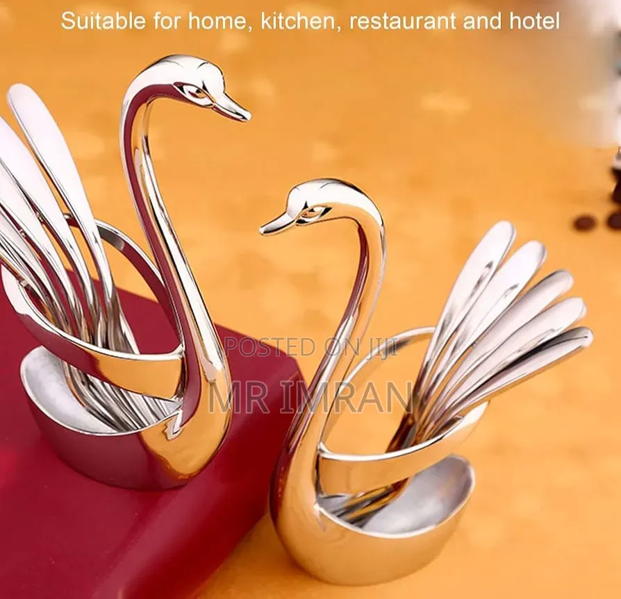 Swan-Shaped Cutlery Holder