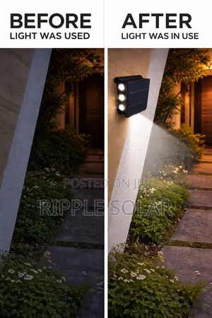 3 Led Solar Wall Security Light Waterproof Motion Sensor Lamp