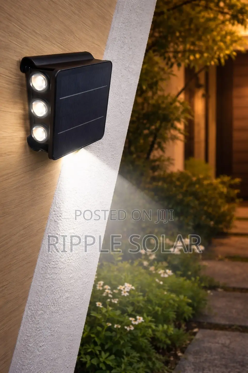 3 Led Solar Wall Security Light Waterproof Motion Sensor Lamp