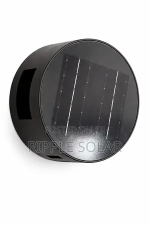 Round Solar Wall Light Waterproof Outdoor Gate Lamp