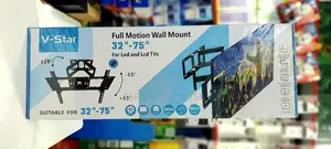 V-Star Full Motion Wall Mount for 32"-75" Led/LCD TVS