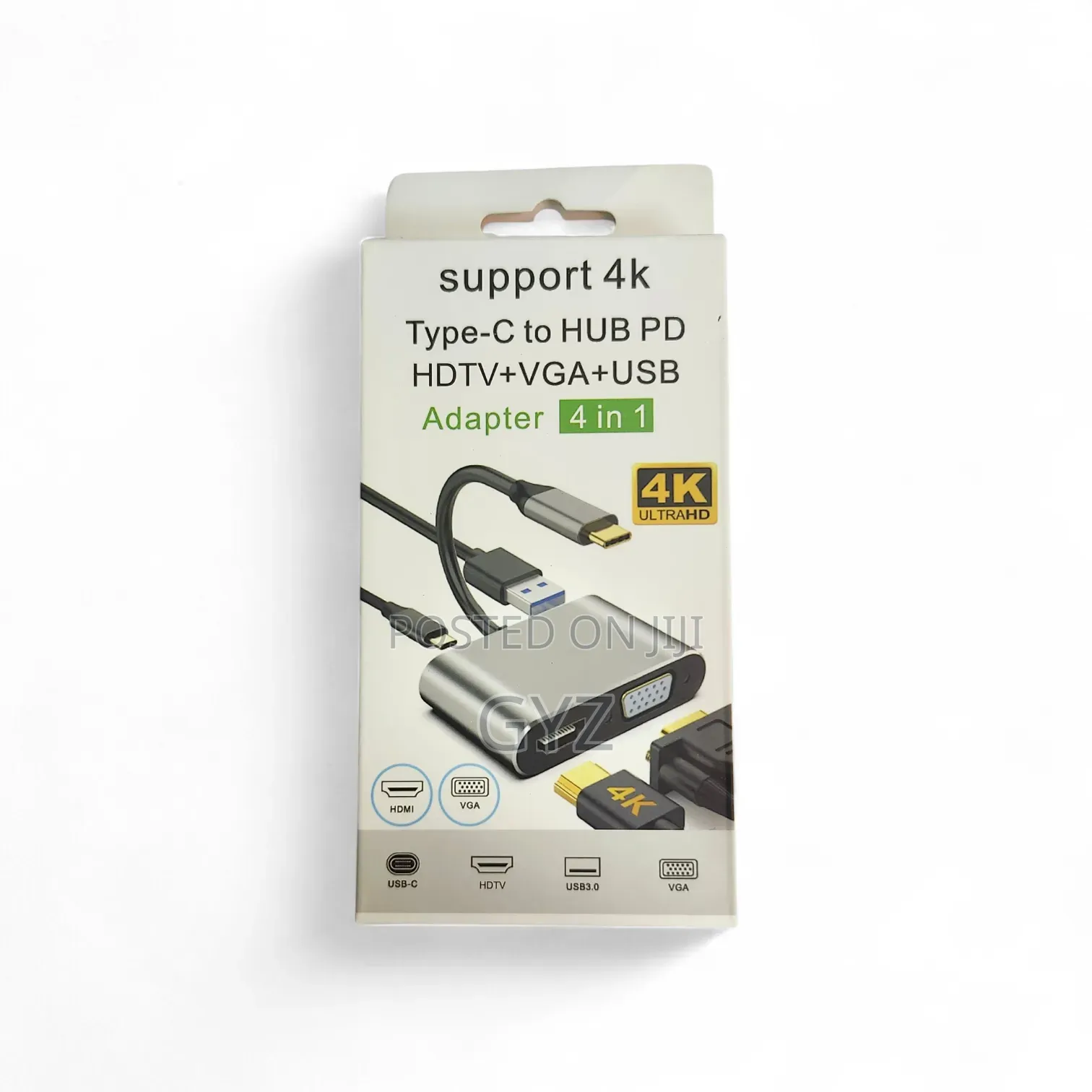 Type C to Hub Pd to Hdmi to Vga to Usb
