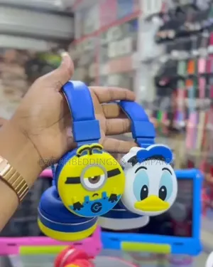 Kids Bluetooth Wireless Stitch Headphone 3d Stitch Soft Ear Pads