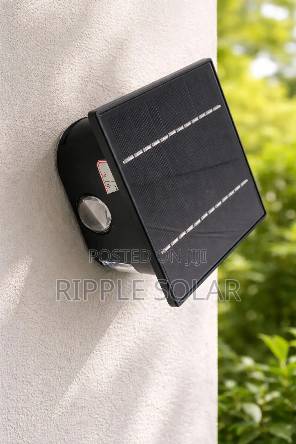 Solar Wall Light With Top Panel Motion Sensor Waterproof Outdoor Lamp